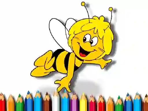 Spel Back To School: Bee Coloring Book online