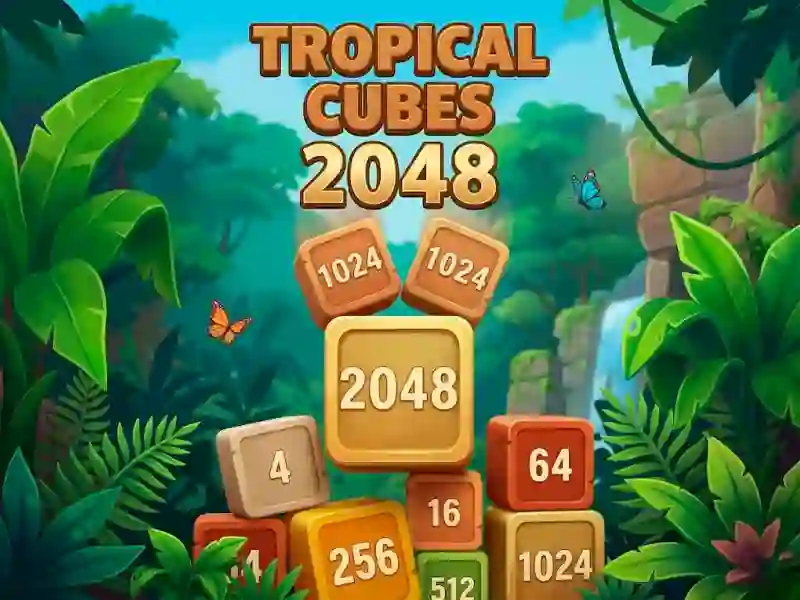 Spel Tropical Cubes 2048 online