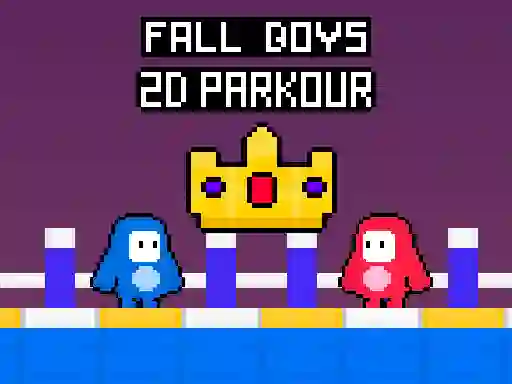 Spel Fall Boys 2D Parkour online