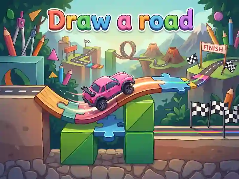 Spel Draw a road online