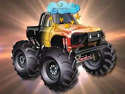 Spel Cartoon Trucks Hidden Stars online