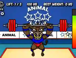 Spel Animal Olympics Weight Lifting online