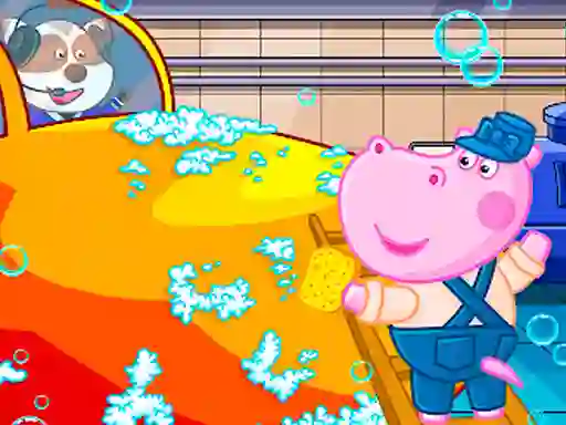 Spel Hippo Car Service Station online