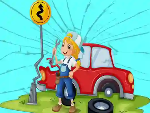 Spel Broken Cars Jigsaw online