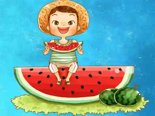 Spel Watermelon and Drinks Puzzle online
