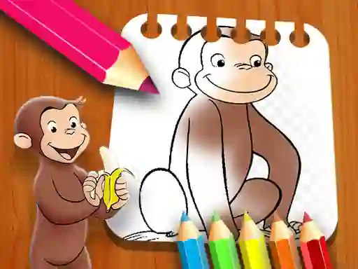 Spel Curious George Coloring Book online