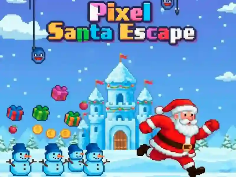 Spel Pixel Santa Escape online