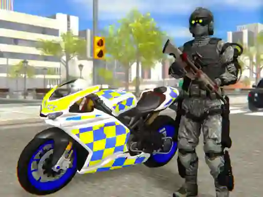 Spel Police Bike City Simulator online