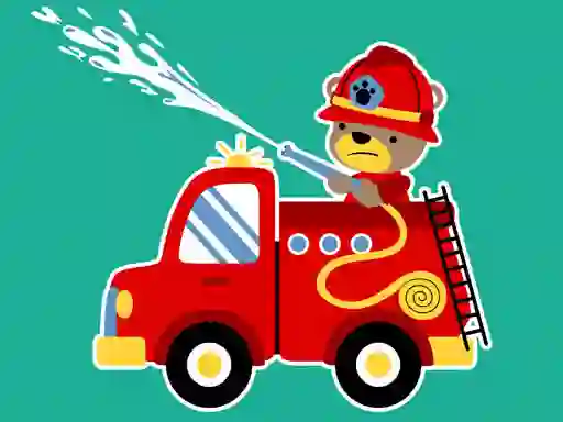 Spel Animal Firetrucks Match 3 online