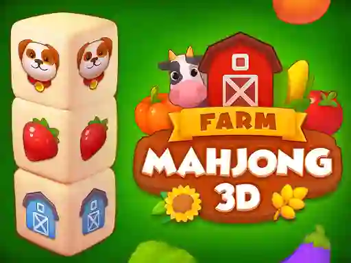 Spel Farm Mahjong 3D online