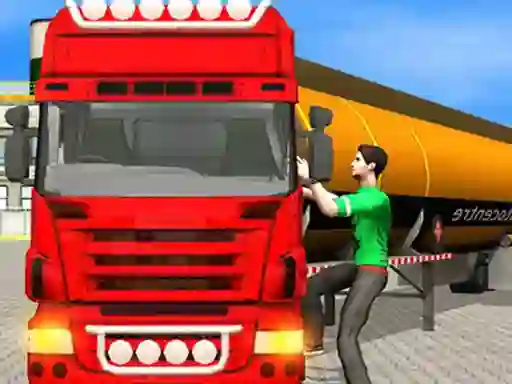 Spel Oil Tanker Transporter Truck Simulator online