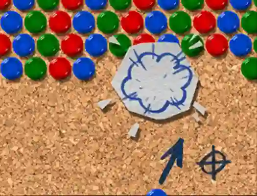 Spel Pinboard Bubble Shooter online