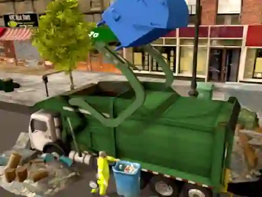 Spel Town Clean Garbage Truck online