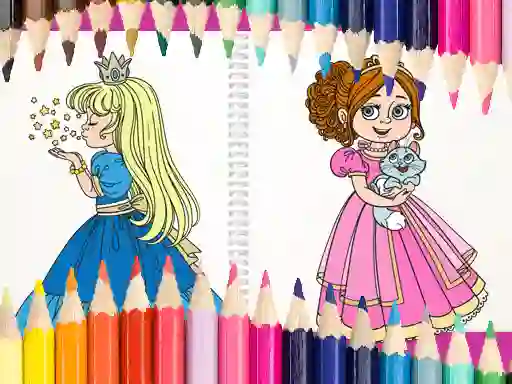 Spel Beautiful Princess Coloring Book online