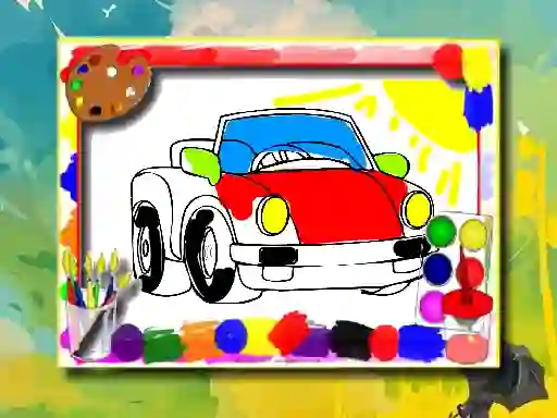 Spel Cartoon Cars Coloring Book online