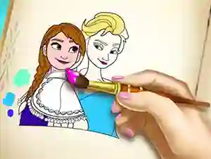 Spel Ice Kingdom Coloring Book online