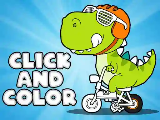 Spel Click And Color Dinosaurs online