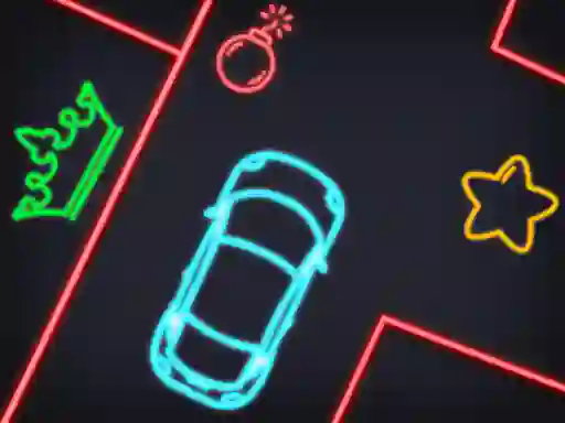 Spel Neon Car Puzzle online