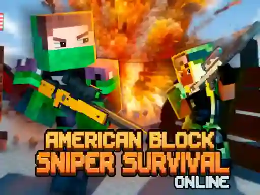 Spel American Block Sniper Survival Online online