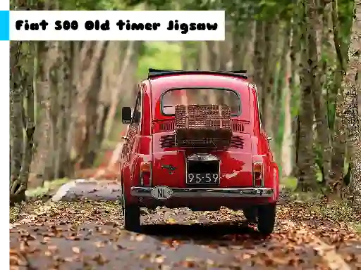 Spel Fiat 500 Old Timer Jigsaw online