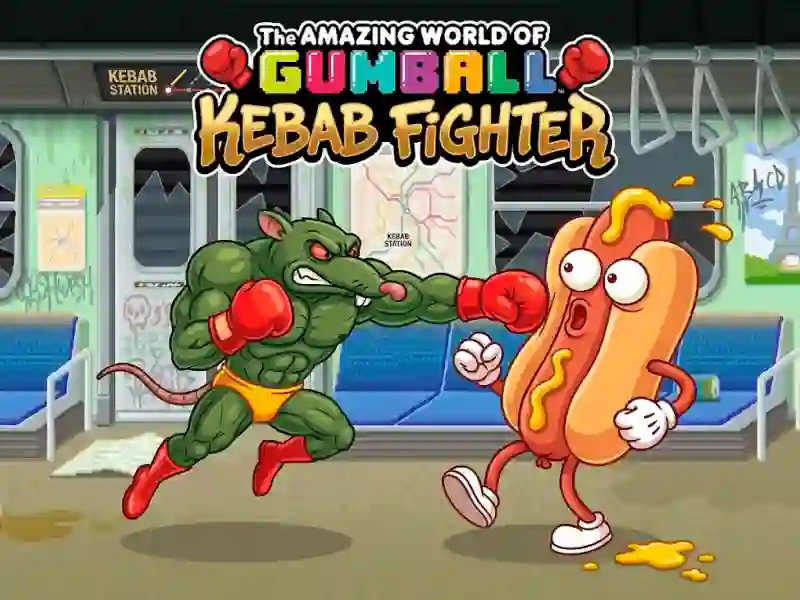 Spel The Amazing World of Gumball Kebab Fighter online