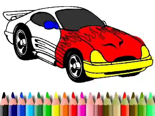 Spel Back To School: Muscle Car Coloring online