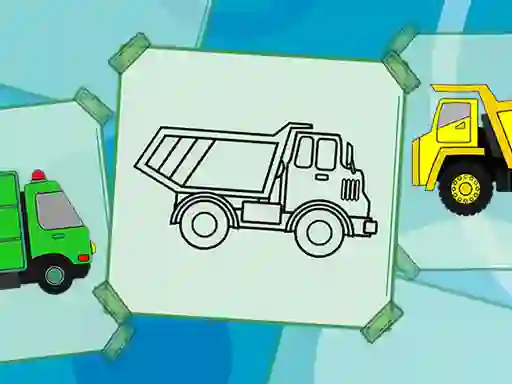 Spel Truck Coloring Book online