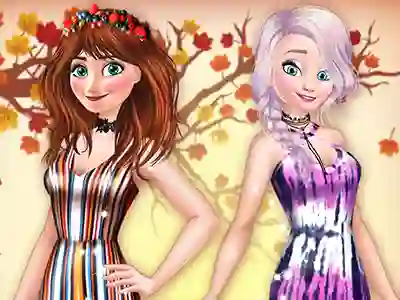Spel Princesses BFFs Fall Party online