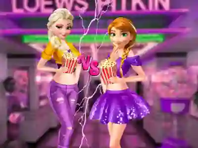 Spel Ellie and Annie Movie Night online