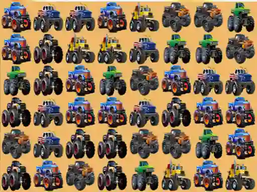Spel Monsters Trucks Match 3 online