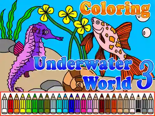 Spel Сoloring Underwater World 3 online