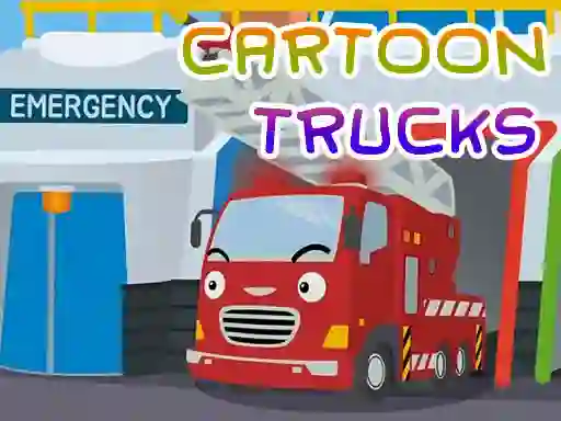 Spel Cartoon Trucks Jigsaw online