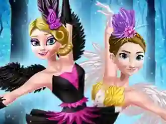 Spel Ellie and Annie Black Swan and White Swan online