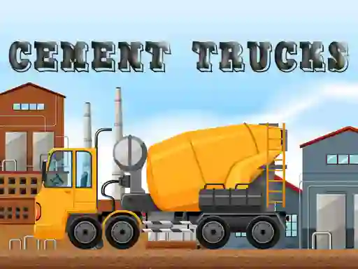 Spel Cement Trucks Hidden Objects online