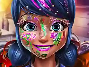 Spel Dotted girl new year makeup online