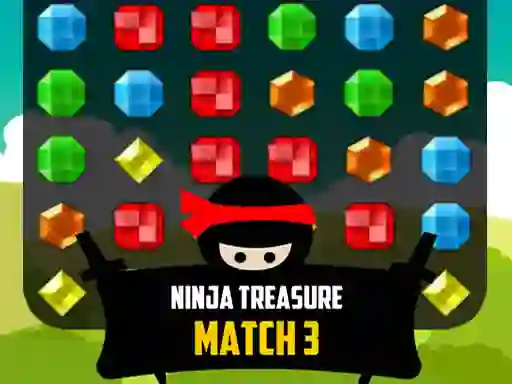 Spel Ninja Treasure Match 3 online
