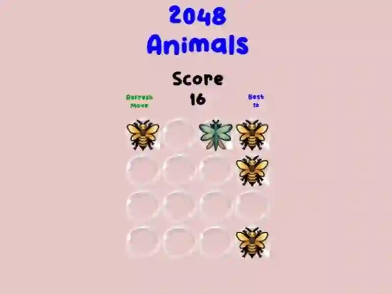 Spel 2048 Animals online