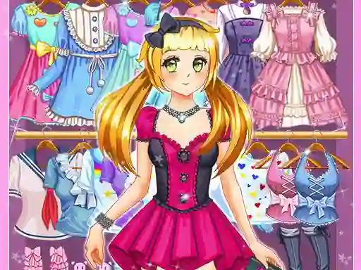 Spel Anime Kawaii Dress Up online