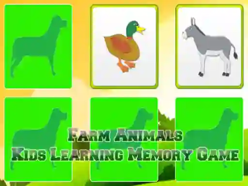 Spel Farm Animals Kids Learning  Memory online
