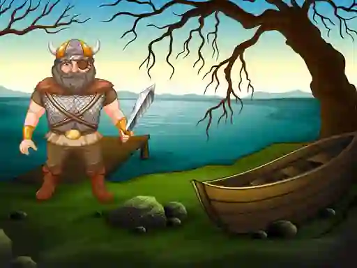 Spel Viking Warrior Battle: Puzzle online