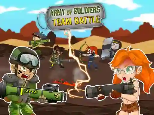 Spel Army of soldiers: Team Battle online