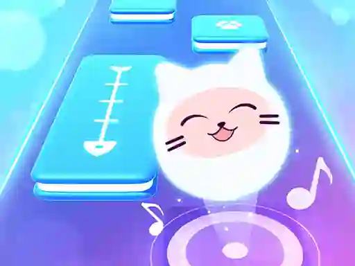 Spel Music Cat! Piano Tiles Game 3D online