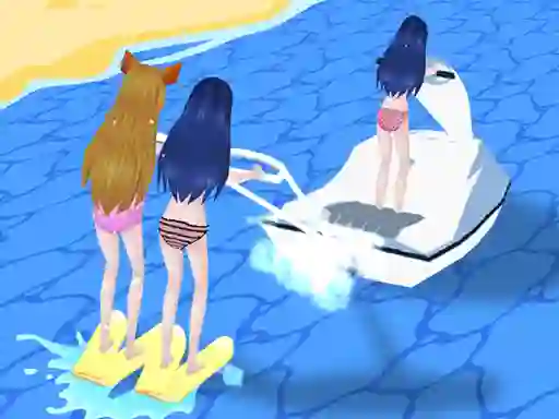 Spel Girl Surfer 3D online
