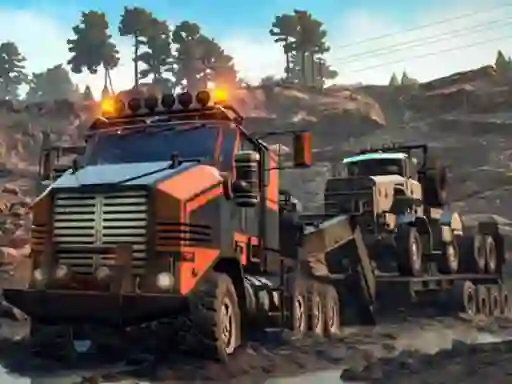 Spel Trucks in Mud Jigsaw online