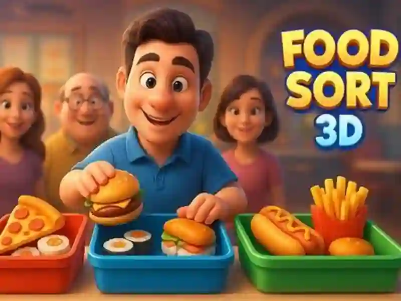 Spel Food Sort 3D online