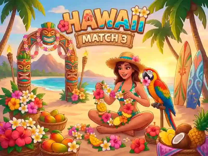 Spel Hawaii Match 3 online