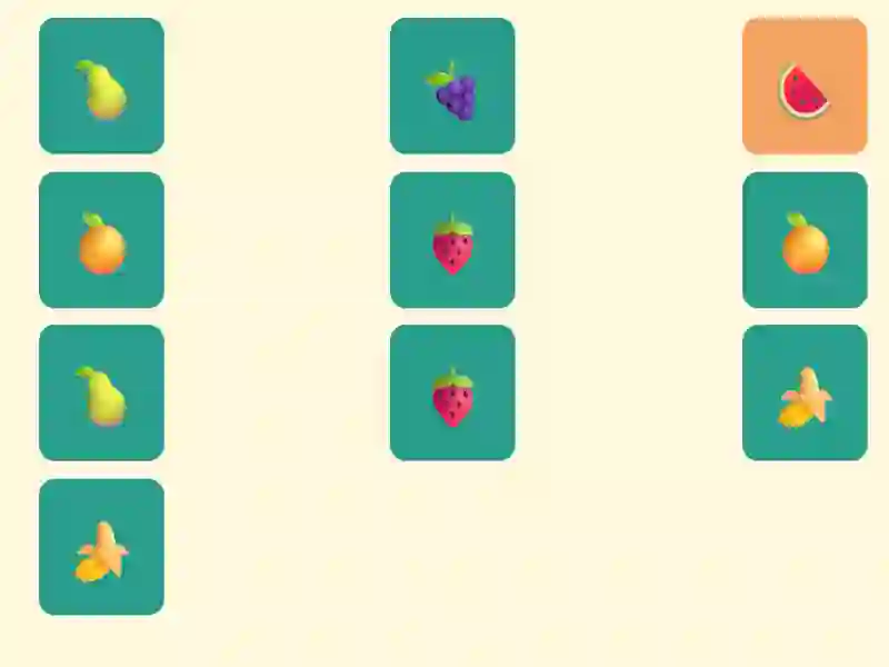 Spel Simple Fruit Memory online