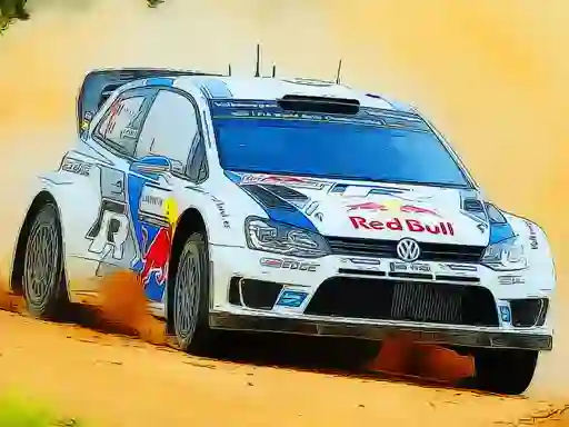 Spel Rally Car Driving Jigsaw online