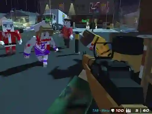 Spel GunGame 24 Pixel online