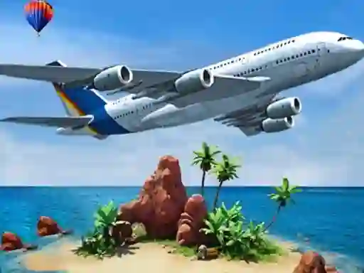 Spel Air plane Simulator Island Travel online